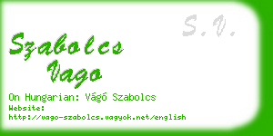 szabolcs vago business card